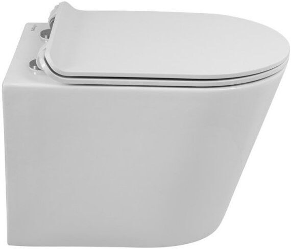 Унитаз подвесной BelBagno Flay-r BB053CHR безободковый, крышка BB901SC с микролифтом