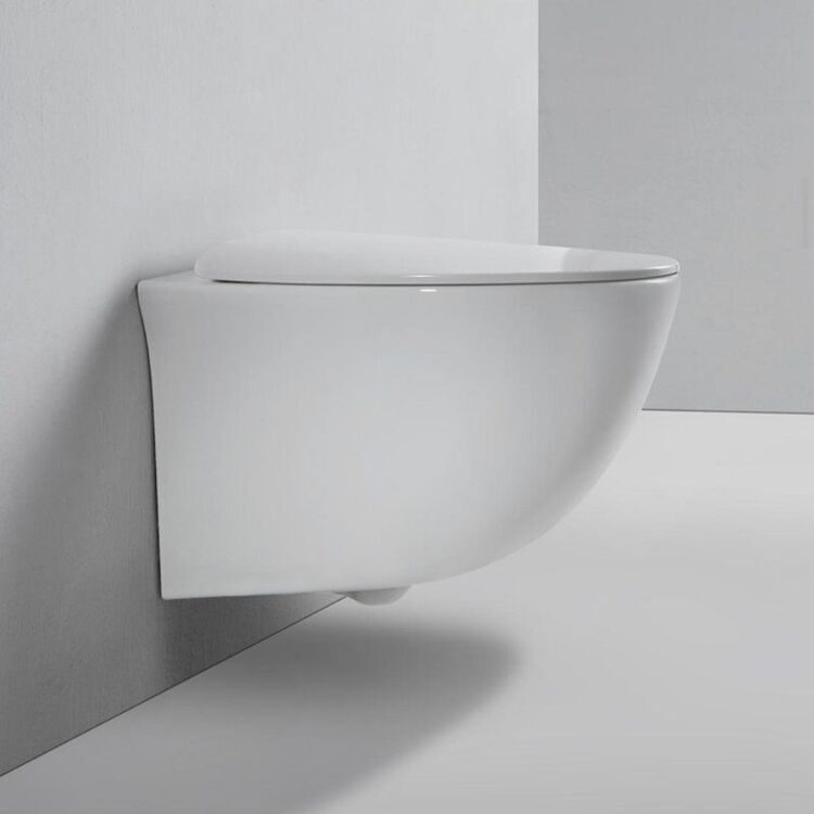 Унитаз подвесной BOND Oval F05-10 безободковый, с микролифтом