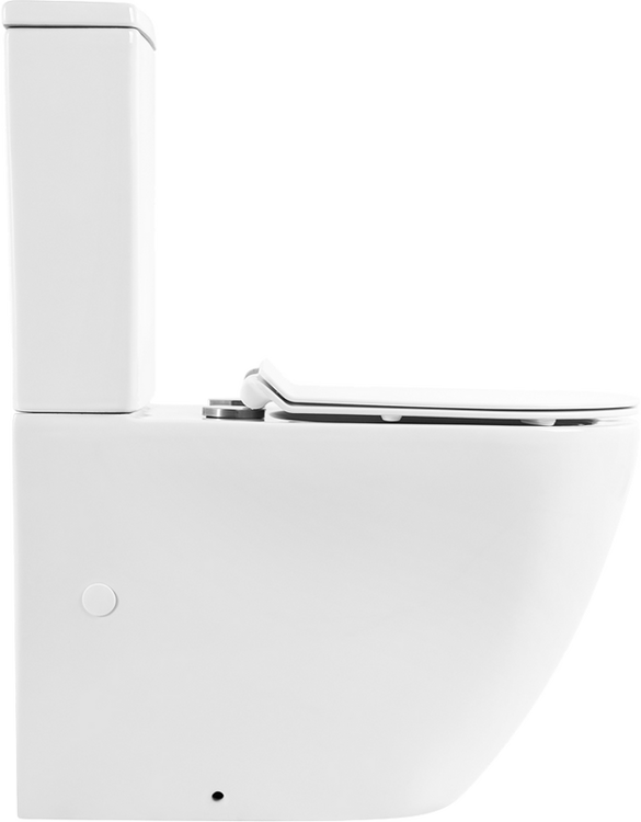Унитаз-компакт BelBagno Sfera-r BB2141CPR безободковый, крышка BB2111SC с микролифтом, бачок BB2141T