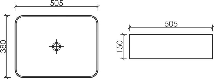 Раковина Ceramicanova Element CN6052 белая глянцевая