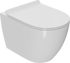 Унитаз подвесной Bauedge Bau Ceramics безободковый, с микролифтом, белый