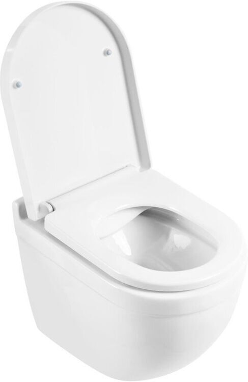 Унитаз подвесной BelBagno Senso-R BB017CHR безободковый, крышка BB865SC с микролифтом