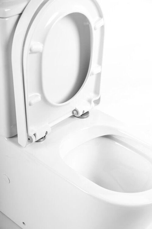 Унитаз-компакт BelBagno Flay-r BB2149CPR безободковый, крышка BB865SC с микролифтом, бачок BB2149T