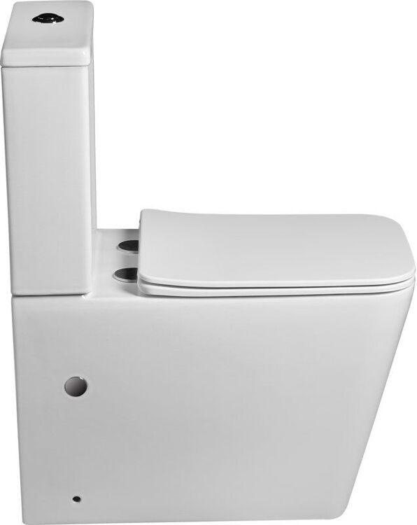Унитаз-компакт SantiLine SL-5017 безободковый, с микролифтом
