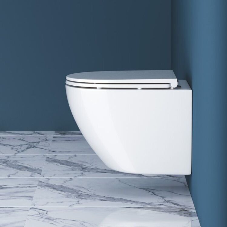 Унитаз подвесной BelBagno Sfera-r BB046CHR безободковый, крышка BB870SC с микролифтом