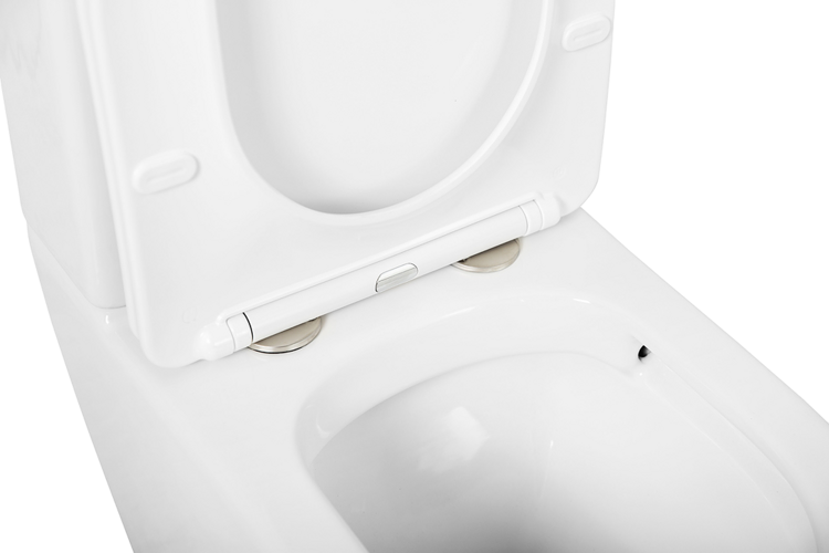 Унитаз-компакт Cezares Stylus CZR-152-CPR безободковый, крышка CZR-2316-SC с микролифтом