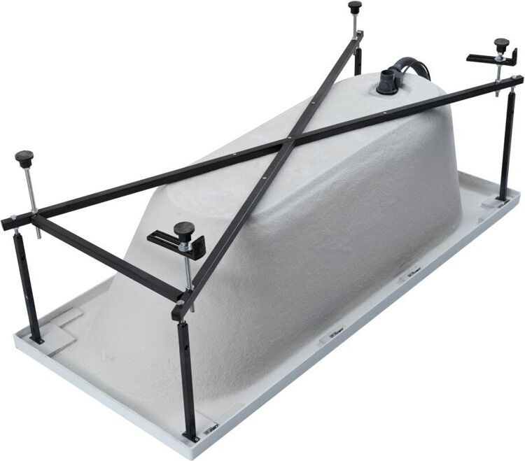 Акриловая ванна Aquanet Lotos 328870 175x80 см, белая, с каркасом