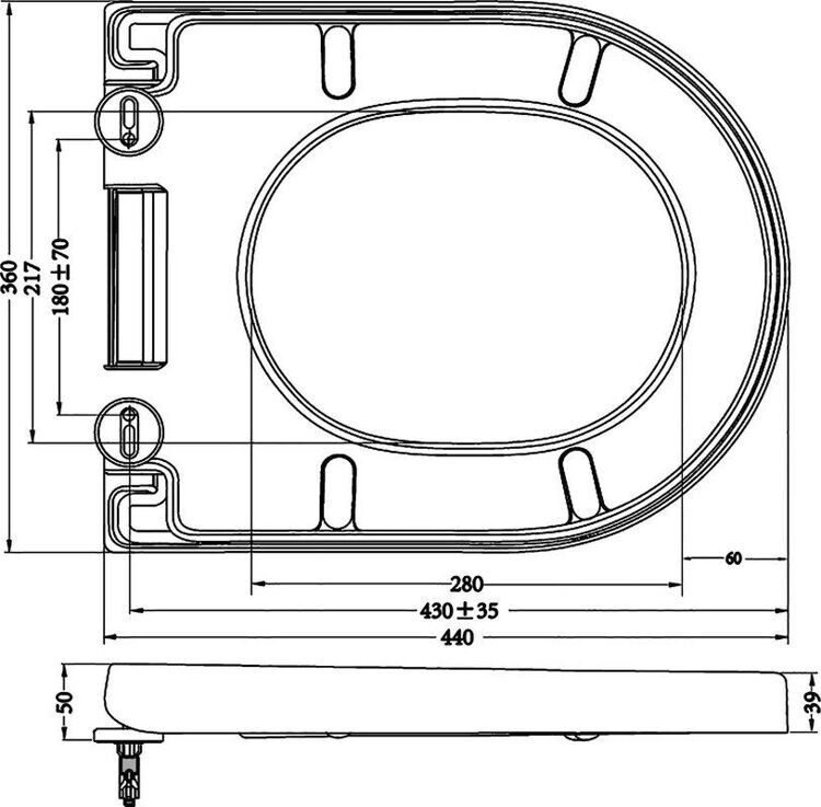 Унитаз приставной BelBagno Sfera-r BB2141CBR безободковый, крышка BB865SC с микролифтом