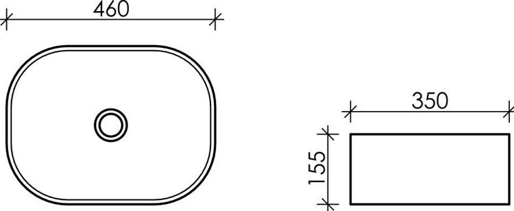 Мебельная раковина Ceramicanova Element CN6018
