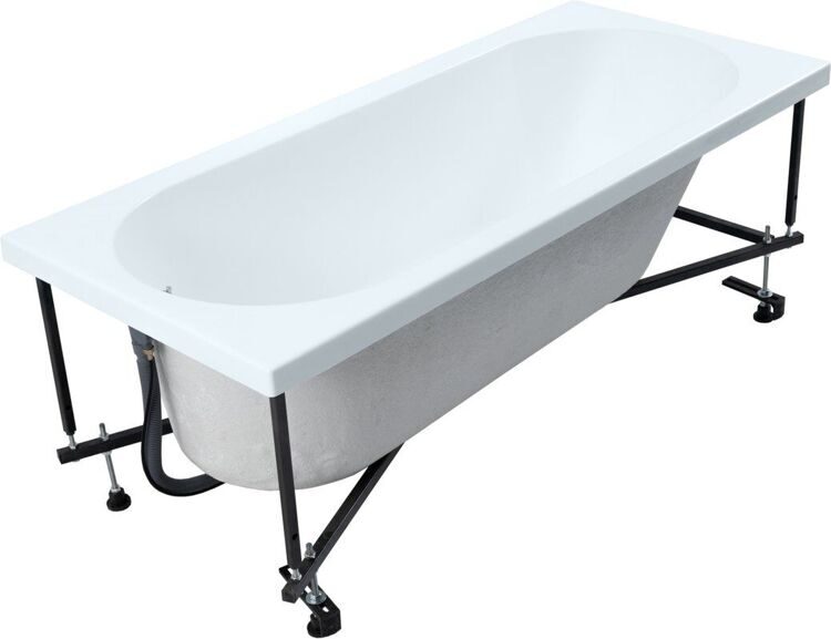 Акриловая ванна Aquanet Lotos 328870 175x80 см, белая, с каркасом