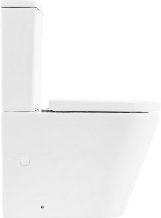 Унитаз-компакт BelBagno Flay-r BB2149CPR безободковый, крышка BB865SC с микролифтом, бачок BB2149T