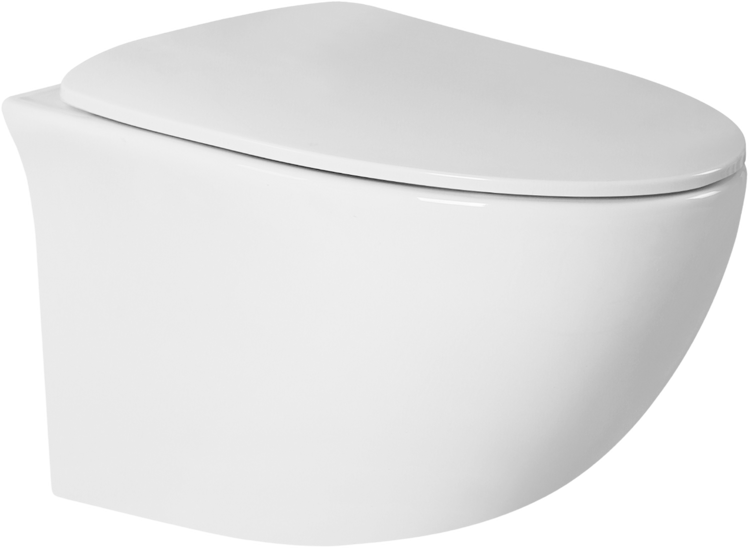 Унитаз подвесной BOND Oval F05-10 безободковый, с микролифтом