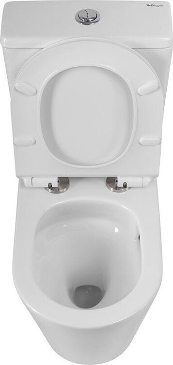 Напольный унитаз компакт BelBagno Flay-r BB2149CP-TOR безободковый, крышка BB2111SC с микролифтом, бачок BB2149T