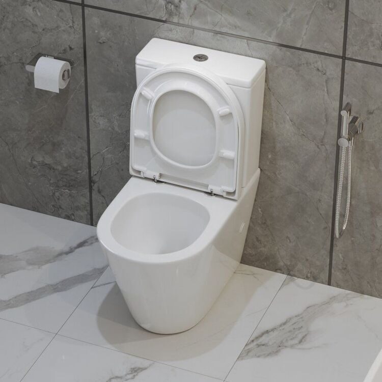 Напольный унитаз компакт BelBagno Flay-r BB2149CP-TOR безободковый, крышка BB865SC с микролифтом, бачок BB2149T