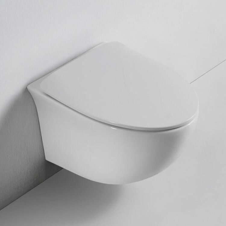 Унитаз подвесной BOND Oval F05-10 безободковый, с микролифтом