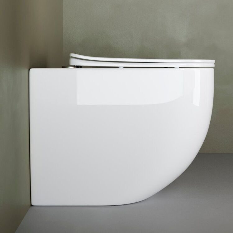 Унитаз приставной Ceramicanova Mia CN1810 с микролифтом, безободковый