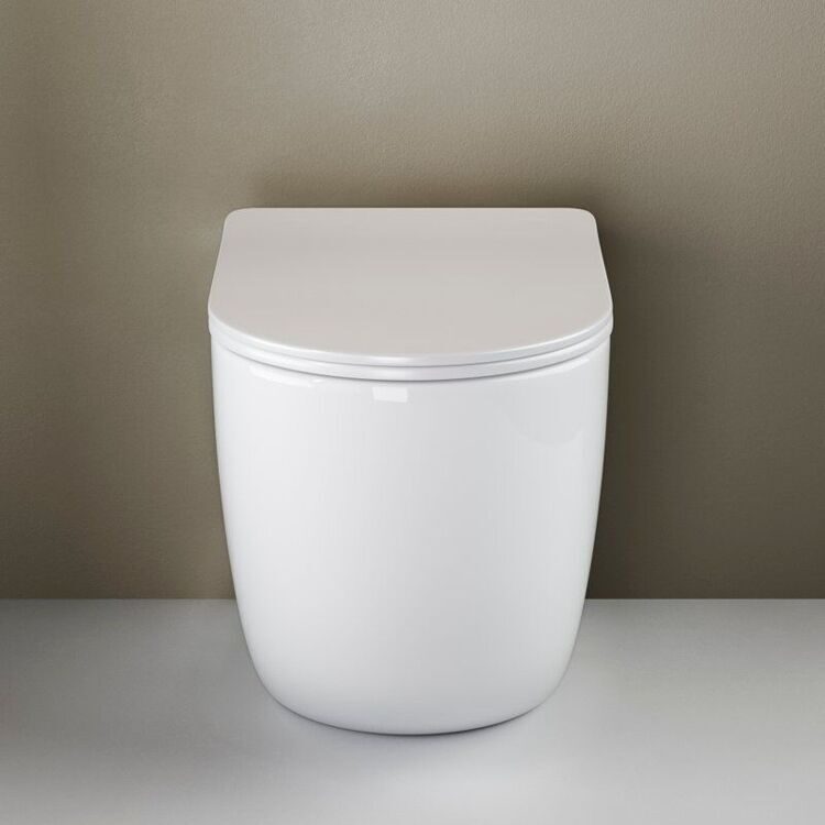 Унитаз приставной Ceramicanova Mia CN1810 с микролифтом, безободковый