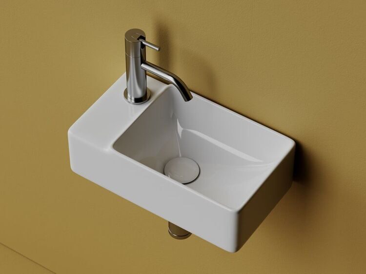 Рукомойник Ceramicanova Element CN5046 L белый глянцевый