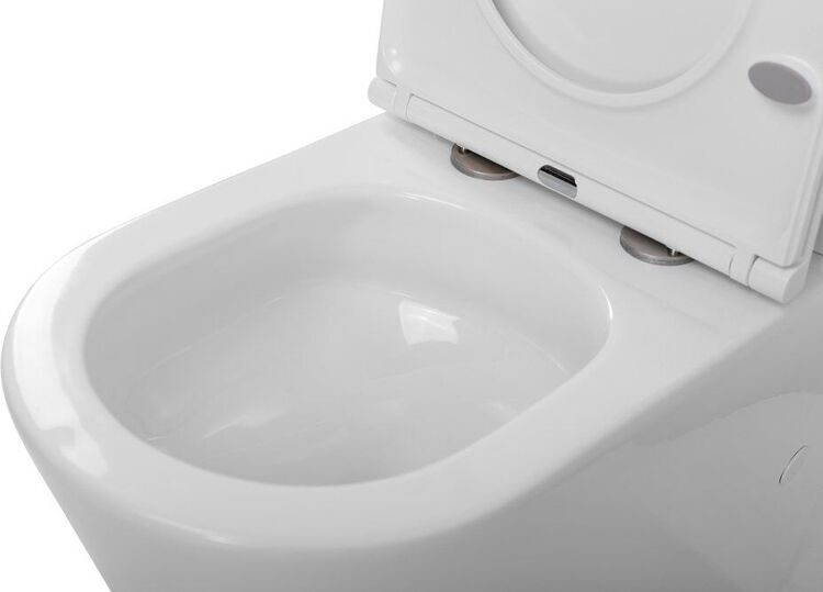 Напольный унитаз компакт BelBagno Flay-r BB2149CP-TOR безободковый, крышка BB2111SC с микролифтом, бачок BB2149T