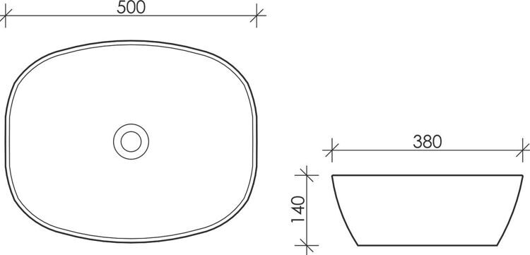 Мебельная раковина Ceramicanova Element CN5005
