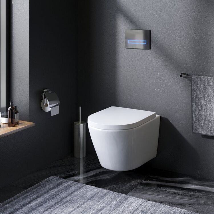 Унитаз подвесной AM.PM Sense C741701SC безободковый, с микролифтом
