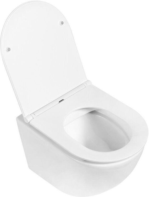 Унитаз подвесной BelBagno Sfera-r BB046CHR безободковый, крышка BB870SC с микролифтом