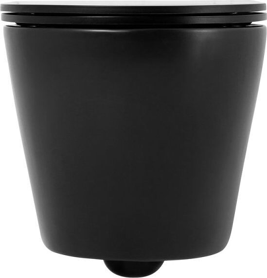 Унитаз подвесной BelBagno Colorato BB062CHR-MB безободковый, с микролифтом, матовый черный