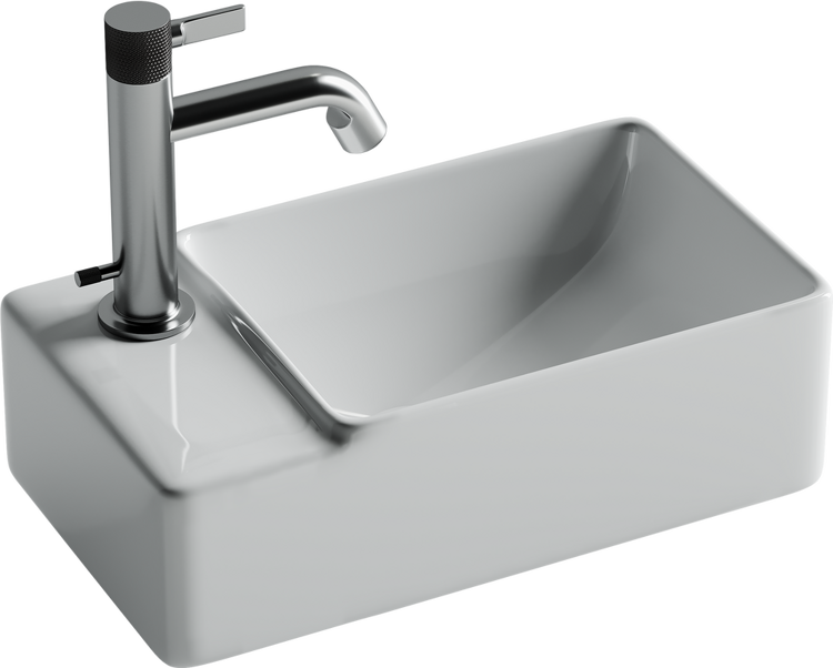 Рукомойник Ceramicanova Element CN5046 L белый глянцевый