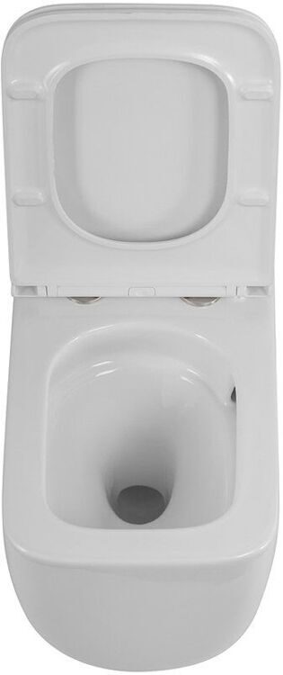 Унитаз подвесной BelBagno Luce BB076CH-TOR/SC безободковый, глянцевый белый, сиденье soft close