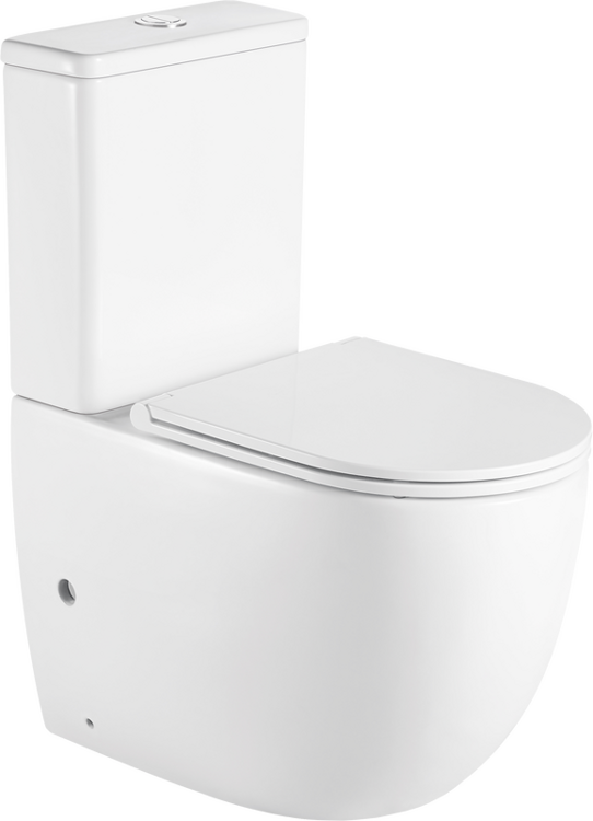 Унитаз-компакт SantiLine SL-5016 безободковый, с микролифтом