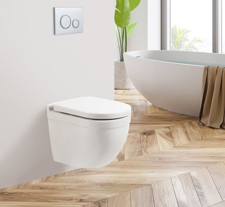 Унитаз подвесной BelBagno Senso-R BB017CHR безободковый, крышка BB865SC с микролифтом