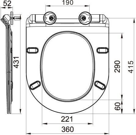 Унитаз подвесной BelBagno Amanda BB051CH-TOR-FC безободковый, крышка BB2111SC с микролифтом