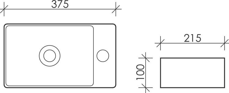 Рукомойник Ceramicanova Element CN5007 R