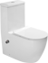 Унитаз моноблок напольный SantiLine SL-5011SM-BD безободковый, с микролифтом, встроенный смеситель