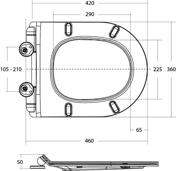 Унитаз подвесной BelBagno Flay-r BB053CHR безободковый, крышка BB901SC с микролифтом