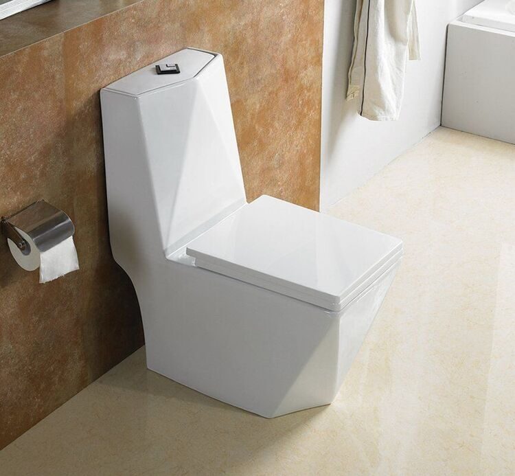 Унитаз моноблок напольный SantiLine SL-5013 с микролифтом