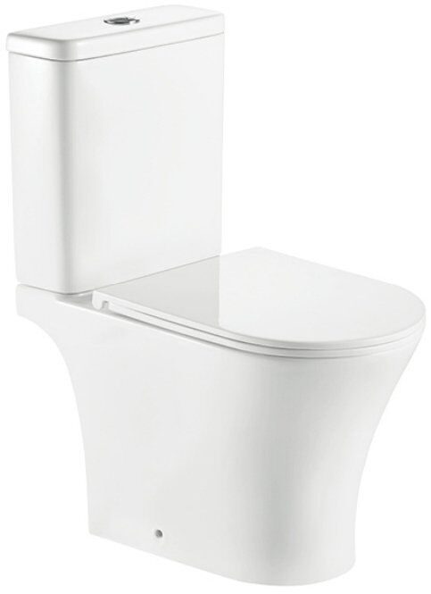 Унитаз-компакт SantiLine SL-5010 безободковый, с микролифтом