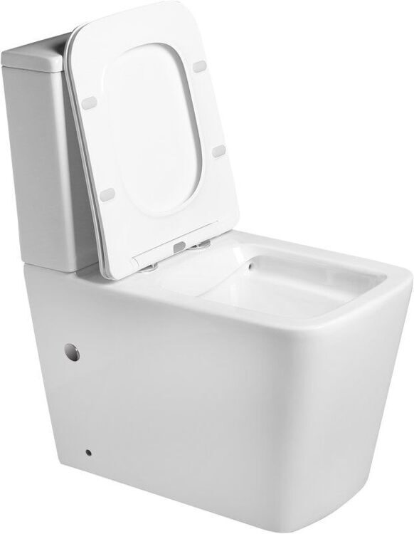 Унитаз-компакт SantiLine SL-5017 безободковый, с микролифтом