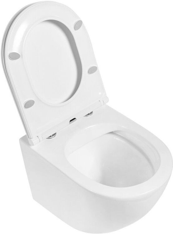 Унитаз подвесной BelBagno Sfera-r BB046CHR безободковый, крышка BB870SC с микролифтом