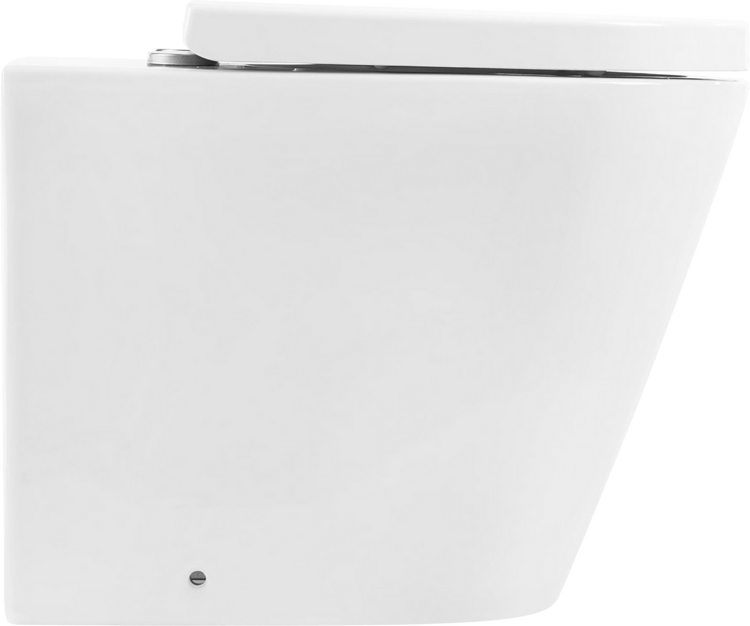 Унитаз приставной BelBagno Flay-r BB1003CBR безободковый, крышка BB105SC с микролифтом