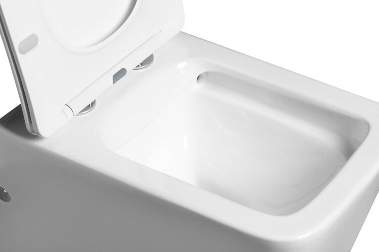 Унитаз-компакт SantiLine SL-5017 безободковый, с микролифтом
