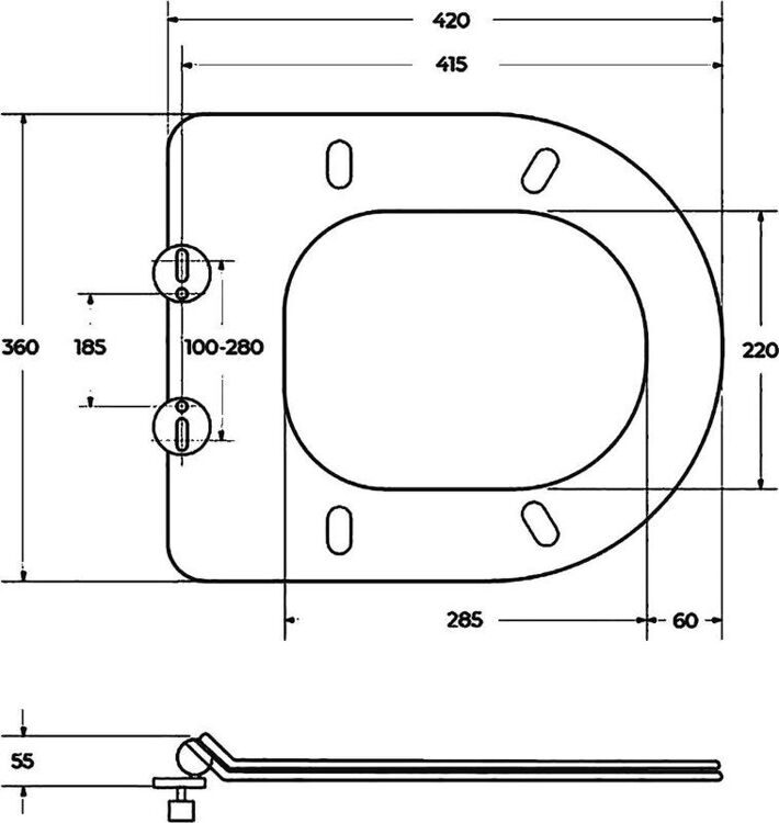 Унитаз подвесной BelBagno Flay-r BB053CHR безободковый, крышка BB2111SC с микролифтом