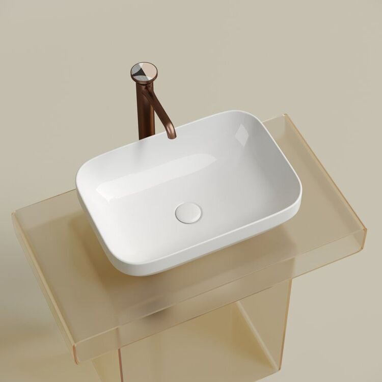 Раковина Ceramicanova Element CN6055 белая глянцевая
