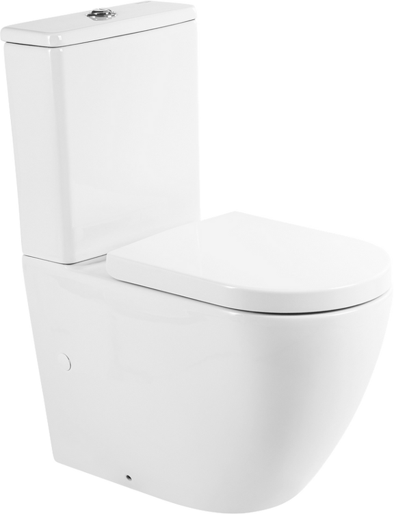 Унитаз-компакт BelBagno Sfera-r BB2141CPR безободковый, крышка BB865SC с микролифтом, бачок BB2141T