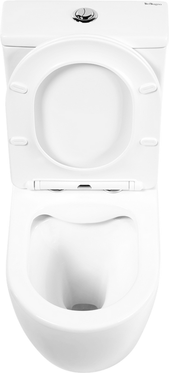 Унитаз-компакт BelBagno Amanda BB051CPR безободковый, крышка BB051SC с микролифтом, бачок BB051T