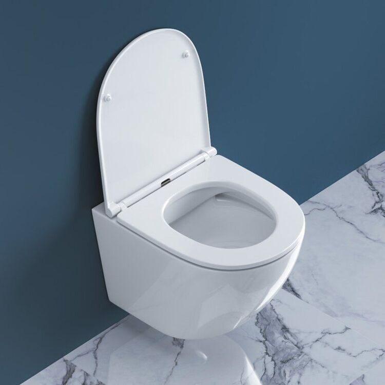 Унитаз подвесной BelBagno Sfera-r BB046CHR безободковый, крышка BB870SC с микролифтом