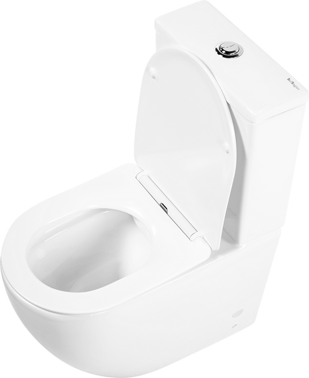 Унитаз-компакт BelBagno Amanda BB051CPR безободковый, крышка BB051SC с микролифтом, бачок BB051T