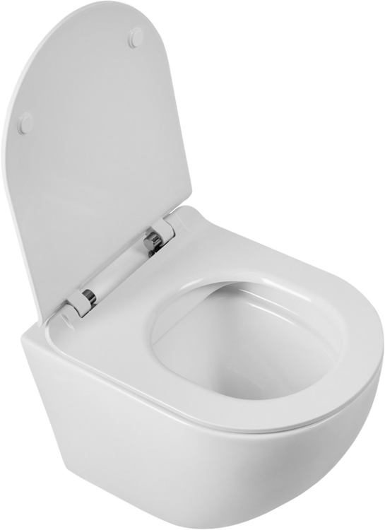 Унитаз подвесной BelBagno Sfera-r BB046CHR безободковый, крышка BB901SC с микролифтом