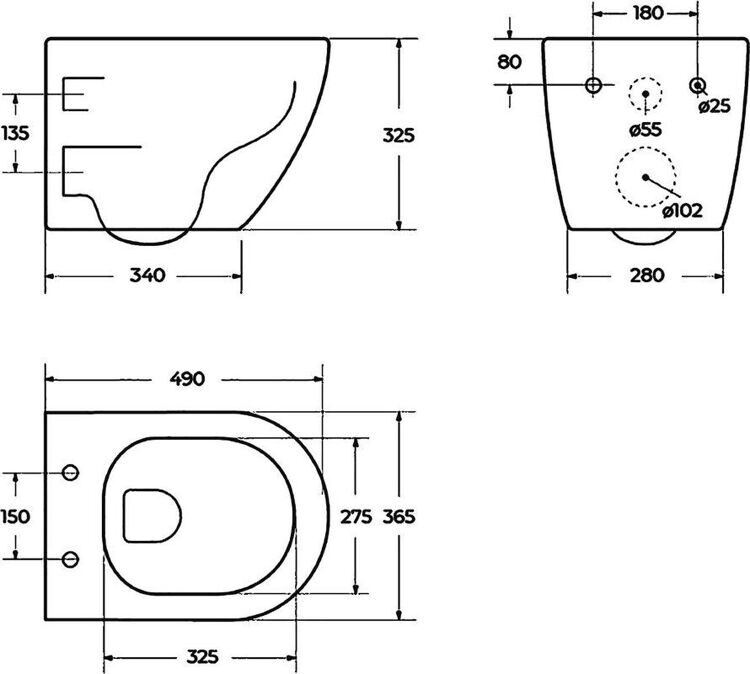 Унитаз подвесной BelBagno Uno BB3105CHR/SC