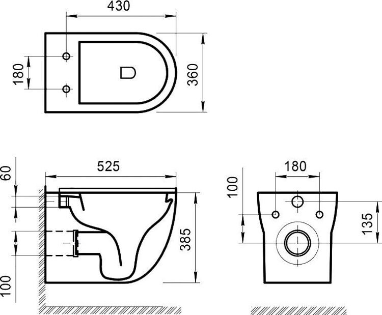 Унитаз подвесной BelBagno Onda BB066CHR безободковый, крышка BB2031SC с микролифтом